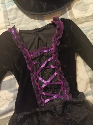 Disfraz Bruja Niña con Sombrero