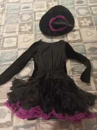 Disfraz Bruja Niña con Sombrero