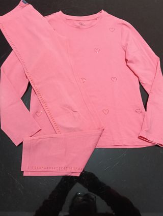 Camiseta rosa niña OVS corazones