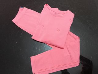 Camiseta rosa niña OVS corazones