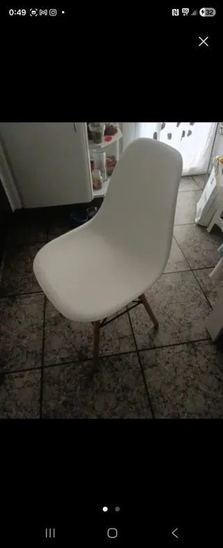 Sillas Nórdicas Blancas Nuevas