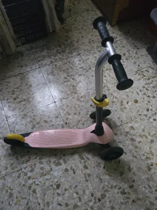 Patinete infantil 3 ruedas rosa