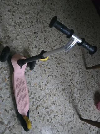 Patinete infantil 3 ruedas rosa