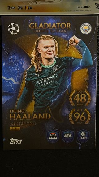 Cromo Topps Erling Haaland Gladiator Limited Editi
