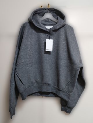 Sudadera capucha purpurina Bershka
