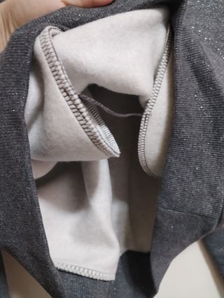 Sudadera capucha purpurina Bershka