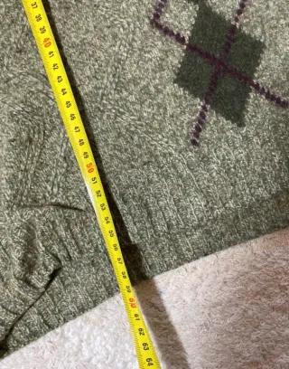 Jersey Burlington Lana Caqui Argyle Retro