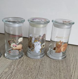 3 Contenitori in Vetro con Coperchio