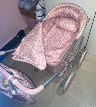 Carrito de muñecas rosa Lady Chic