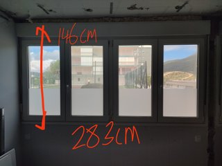 Ventanas exteriores 4 hojas (2 oscilobatientes)