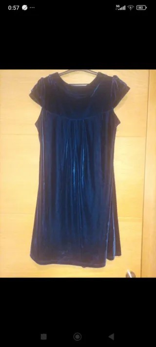 Vestido azul de fiesta mujer