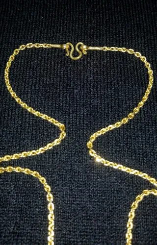 Cadena Tailandesa Maciza Oro 22k