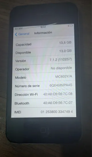 iPhone 4 Libre Negro