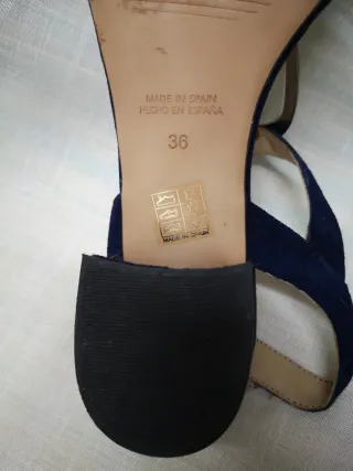 Sandalias ante azul marino T36