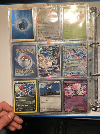 Colección Cartas Pokémon Vapureon, Slowking, Leafe