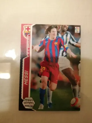 Cromos Messi  FC Barcelona colección. 2 cromos.