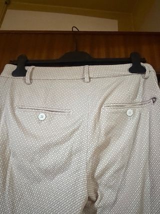 Pantaloni beige a fantasia DonDup