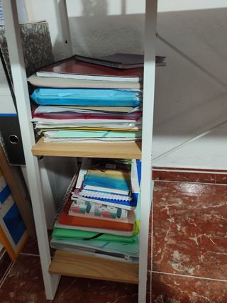 Escritorio Roble y Blanco