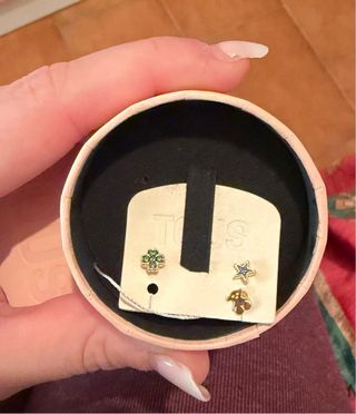 Pack 3 Pendientes Tous bañados en oro 18k