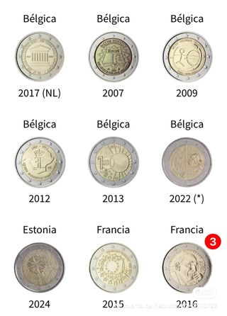 Cambio monedas 2€ conmemorativas