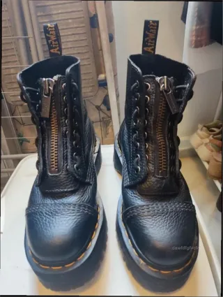 Botas Dr. Martens Talla 40 Cremallera Negra