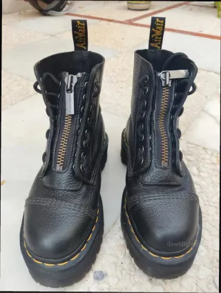 Botas Dr. Martens Talla 40 Cremallera Negra