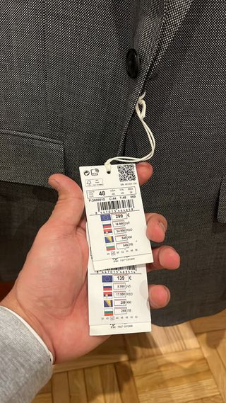 Traje Pedro del Hierro Gris Hombre SIN ESTRENAR