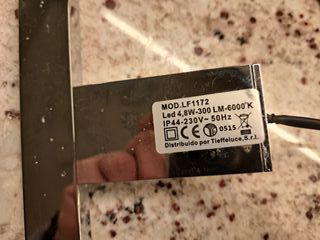 Espejo Baño 100x70 con 2 Apliques LED