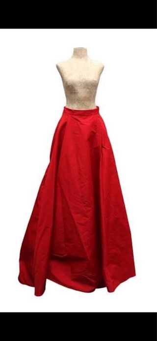 Falda Carolina Herrera Roja Larga