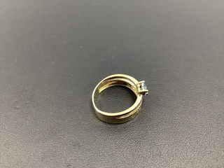 anillo oro 14k con piedra