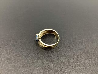 anillo oro 14k con piedra