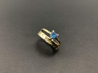 anillo oro 14k con piedra