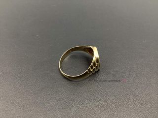 sello oro 14k con piedra