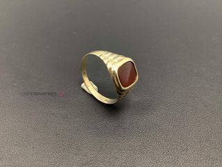sello oro 14k con piedra