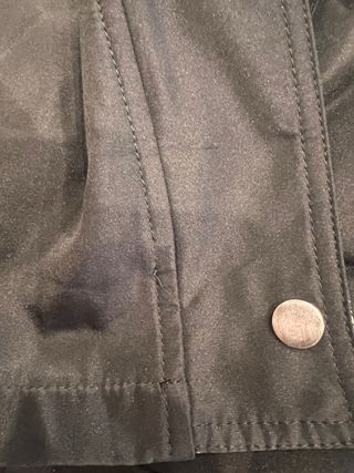 Giacca mezza stagione nera con cintura