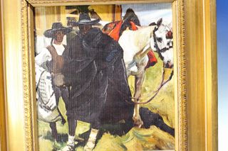 Cuadro reproducción de “Tipos de Ávila” de Sorolla.