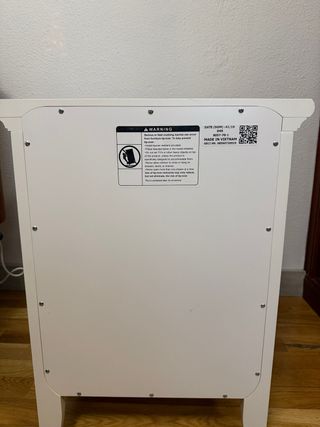 Mesilla de Noche Blanca con Cajón