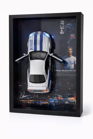 Cuadro 3D Nissan Skyline R34 GTR Fast & Furious