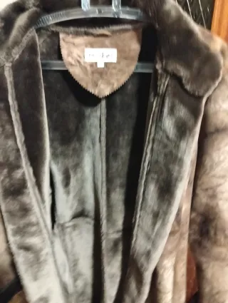 Abrigo Corte Inglés Marrón Mujer