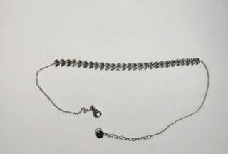 Stroili collana acciaio foglie cristalli