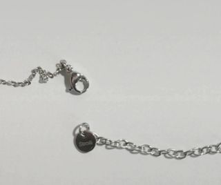 Stroili collana acciaio foglie cristalli