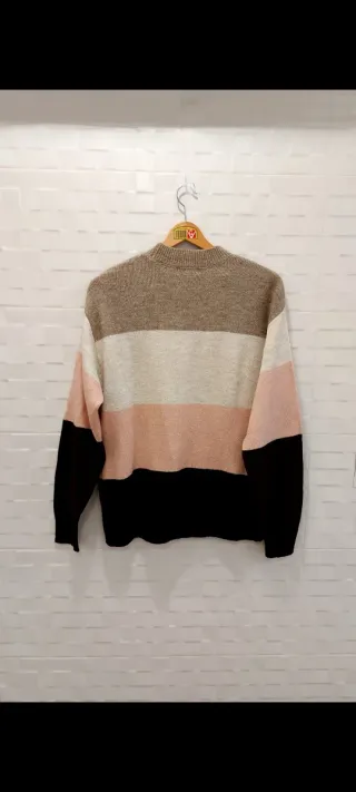 Jersey H&M rayas cuello redondo lana