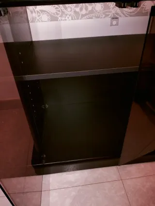 Mueble moderno madera y cristal