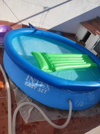 Piscina desmontable y depuradora