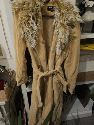 Cappotto Wanz beige con pelliccia M.