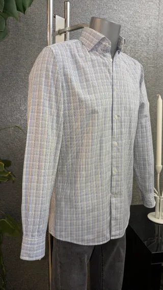 Camisa Hackett Slim Fit Cuadros Talla 39
