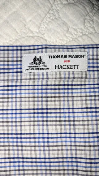 Camisa Hackett Slim Fit Cuadros Talla 39