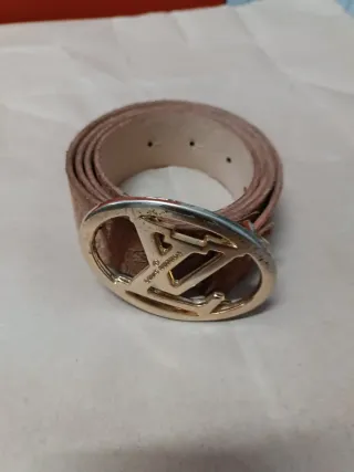 Cinturone Louis Vuitton con Fibbia Dorata