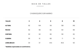 Chubasquero Igor Euri Talla 4A Rosa maquillaje