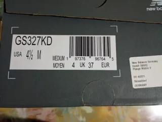 New Balance GS327 Gris y Verde